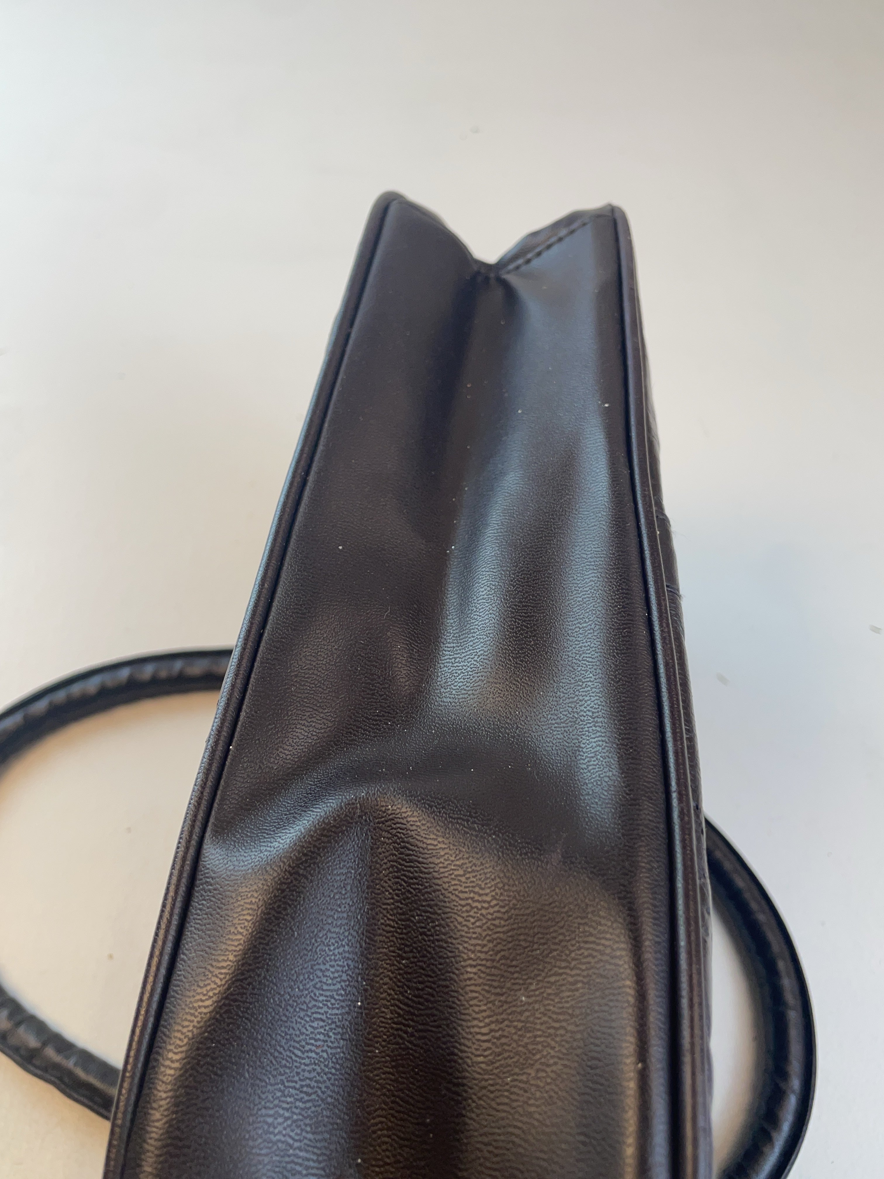 Patchwork Shoulder Tasche Braun Y2k