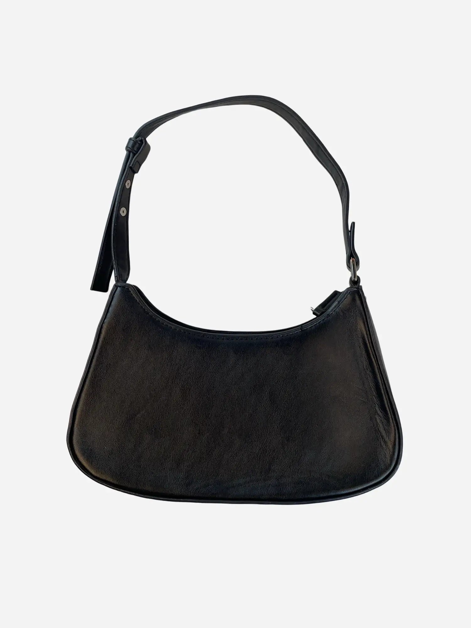 Clean Baguette Tasche Schwarz Y2k