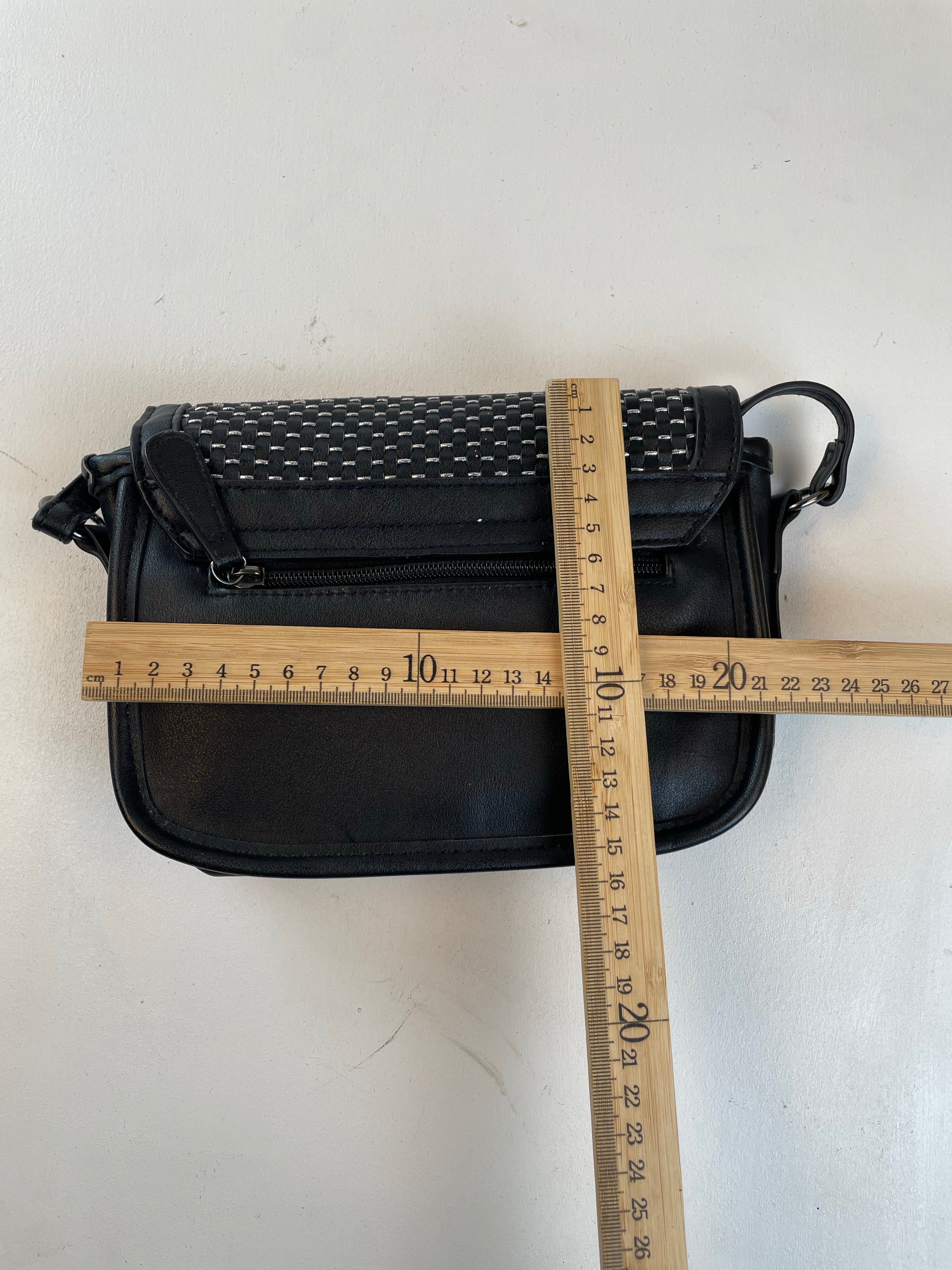 Geflochten Crossbody Tasche Schwarz Y2k