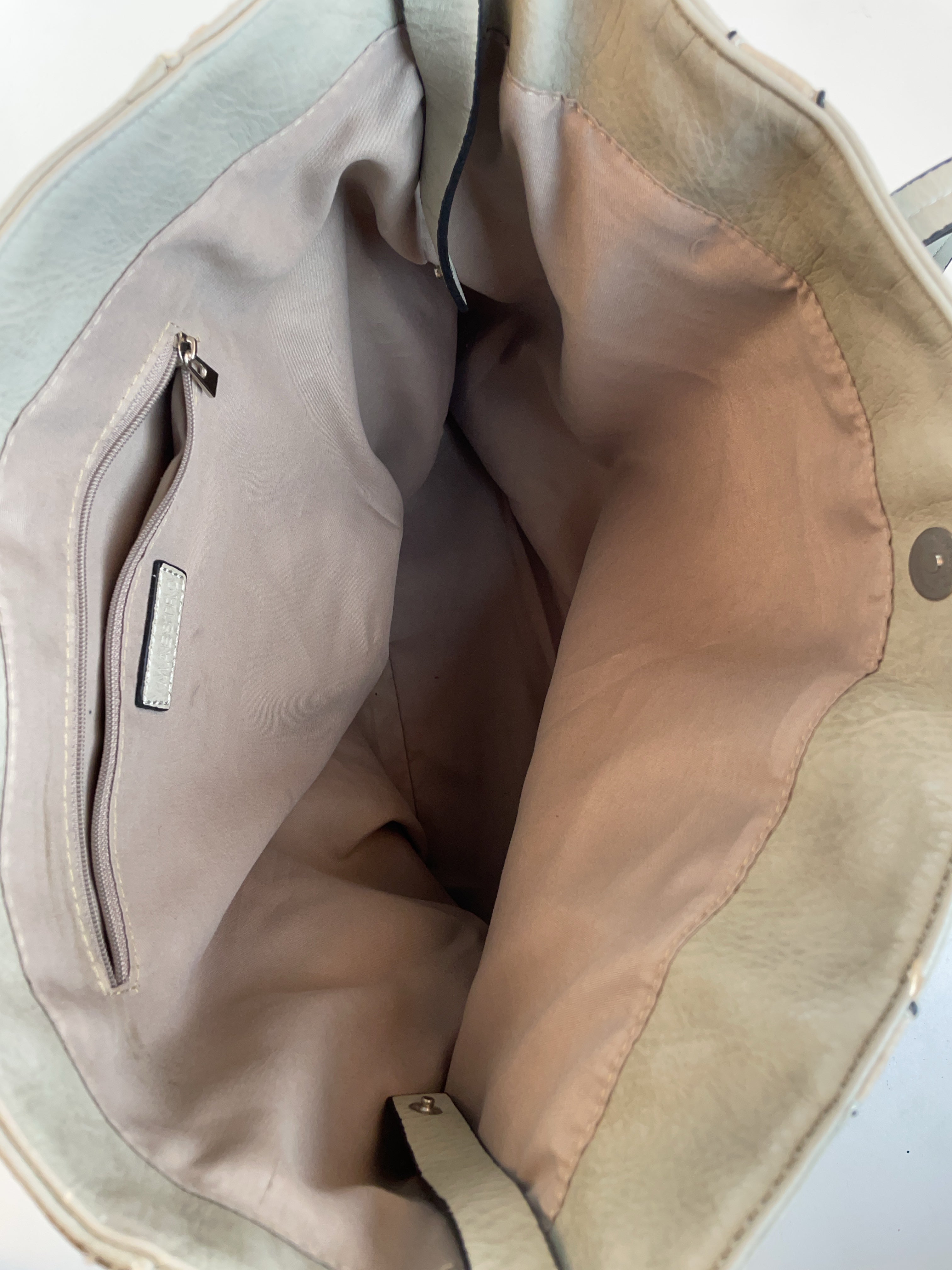 Nietenstuds Shopper Tasche Grau Y2k