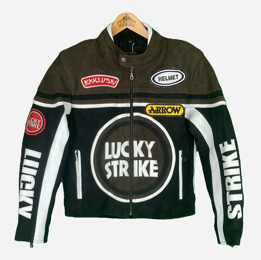 Lucky Strike Leder Racing Jacke (S)