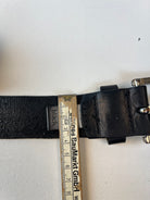 Vintage Leder Gürtel Schwarz