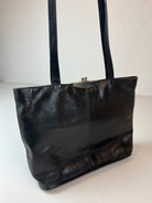 Vintage Leder Tasche Schwarz