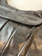 Vintage Leder Tasche Schwarz