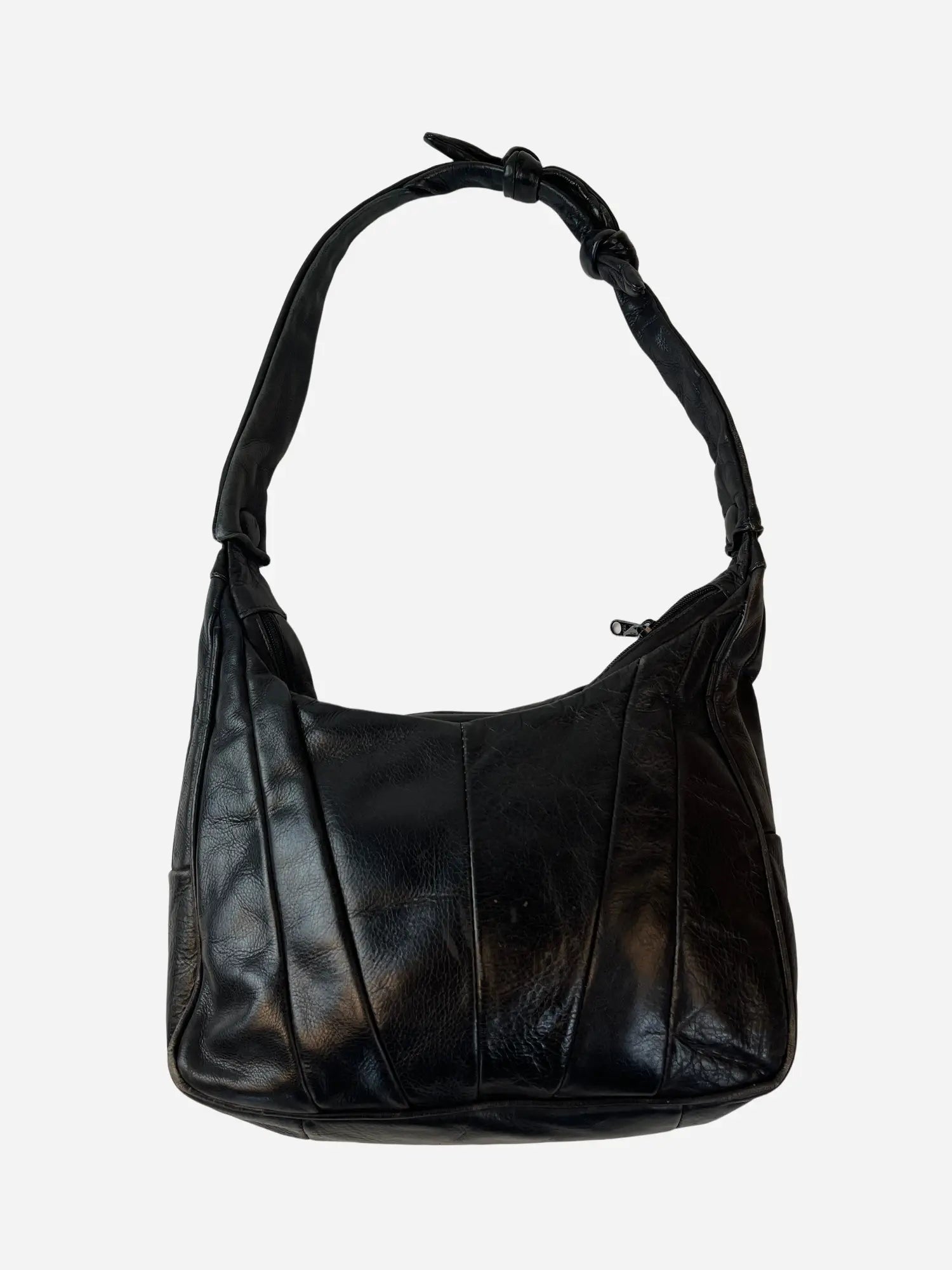 Vintage Leder Tasche Schwarz