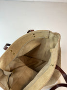 Vintage Leder Stern Tasche Beige