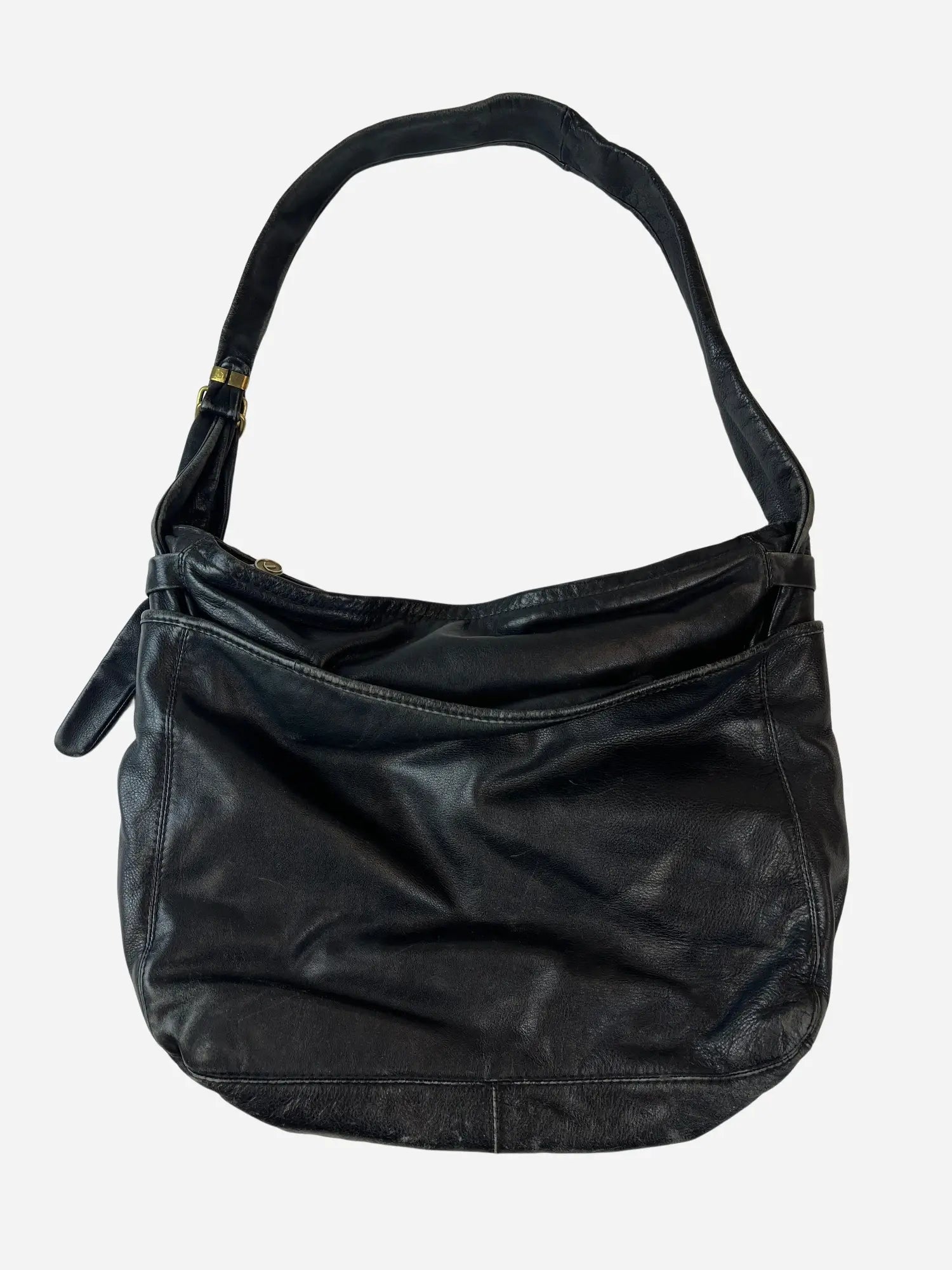 Vintage Leder Tasche Schwarz