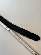 Vintage Schwarzer Leder Gürtel