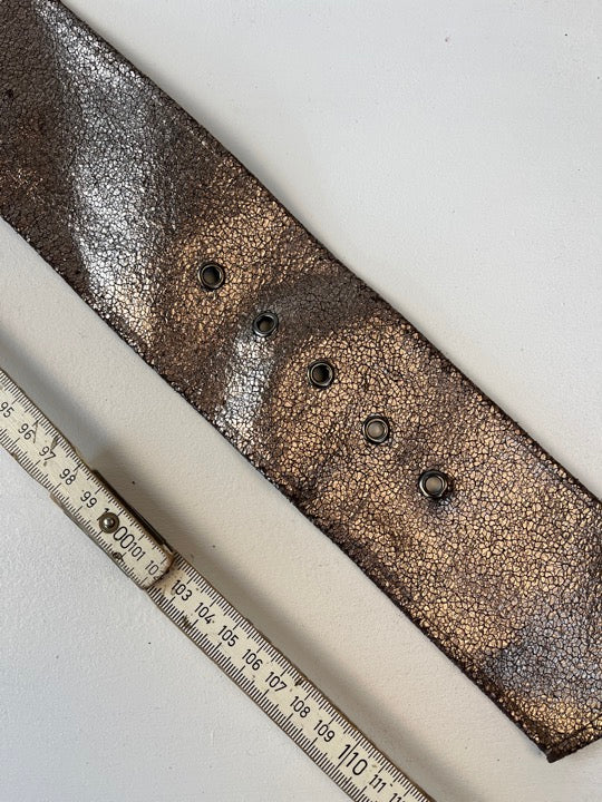 Y2K Bronze Glitzer Gürtel