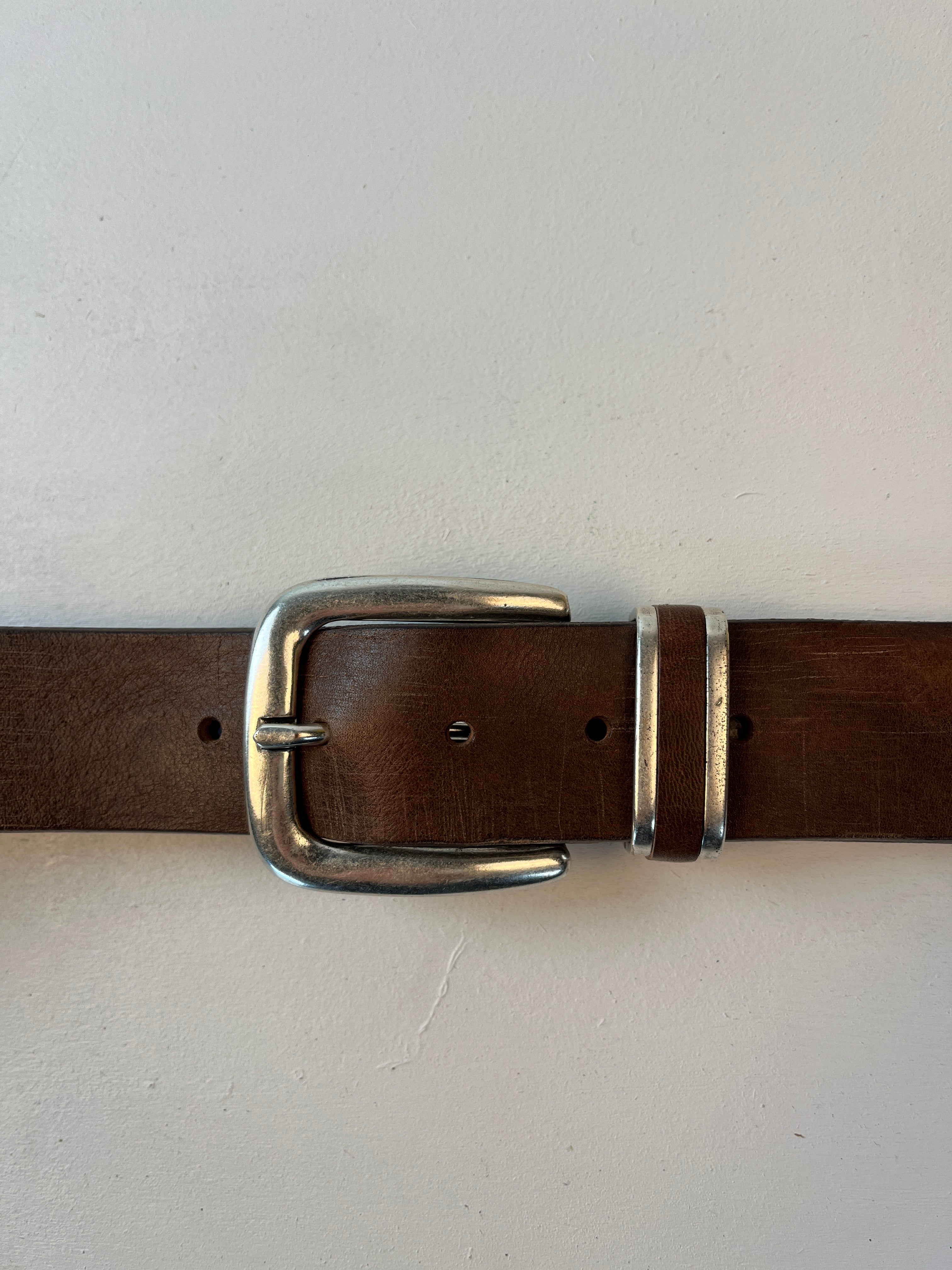 Vintage Leder Gürtel Braun