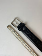 Vintage Leder Gürtel Schwarz