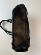 Vintage Leder Tasche Schwarz