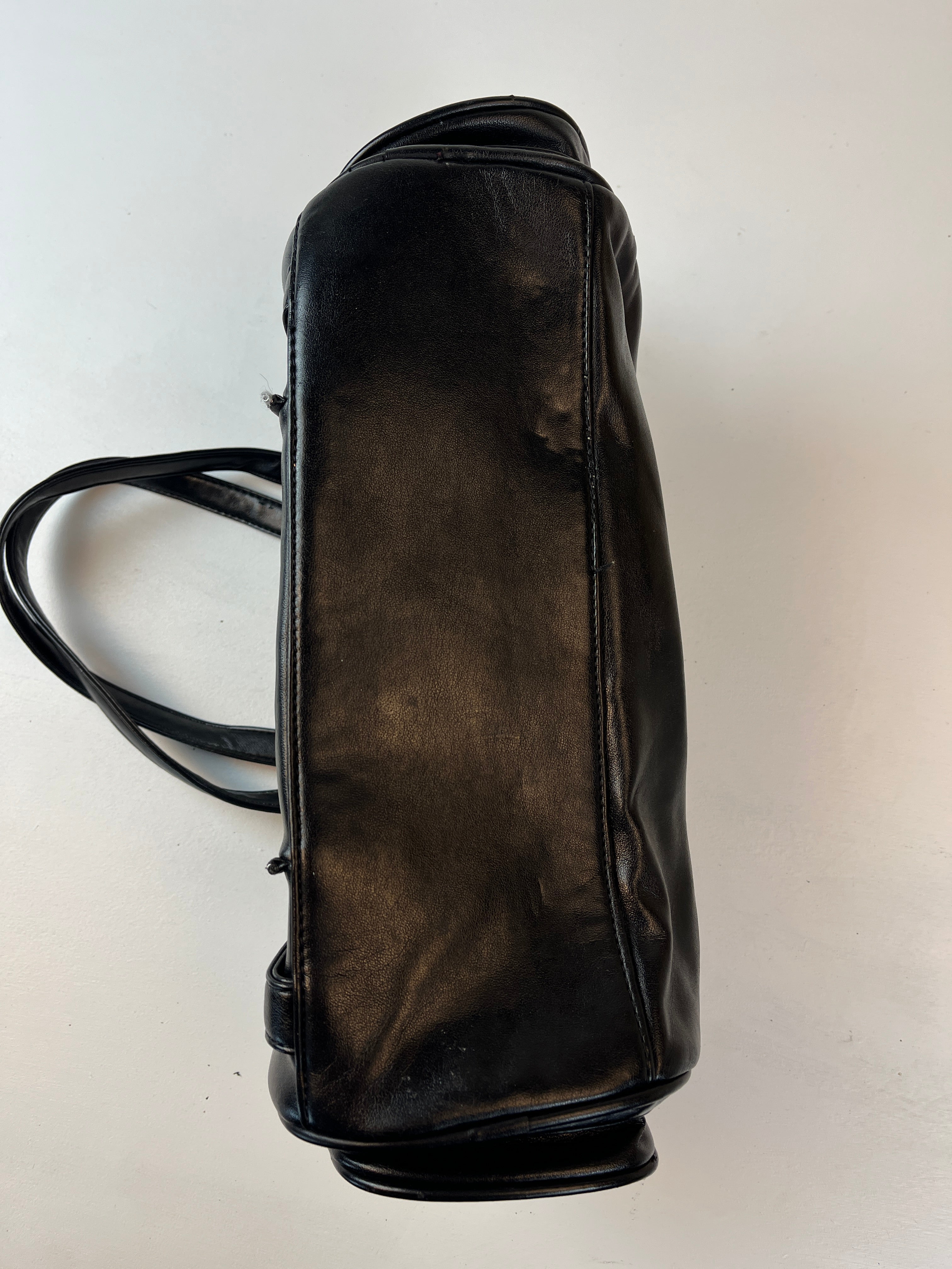 Vintage Leder Tasche Schwarz
