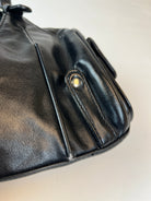 Vintage Leder Tasche Schwarz