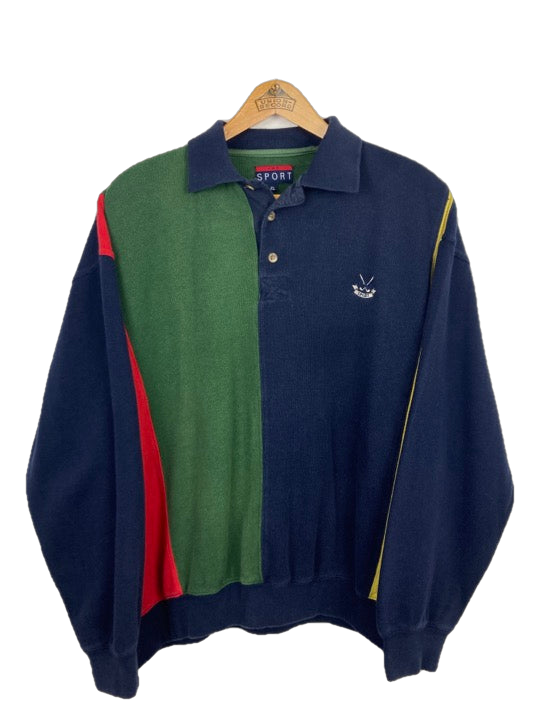 Sport Knopf Pullover (M)