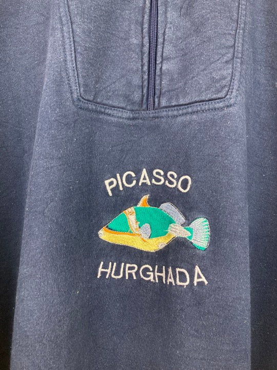 „Picasso Hurghada“ Halfzip Sweater (L)