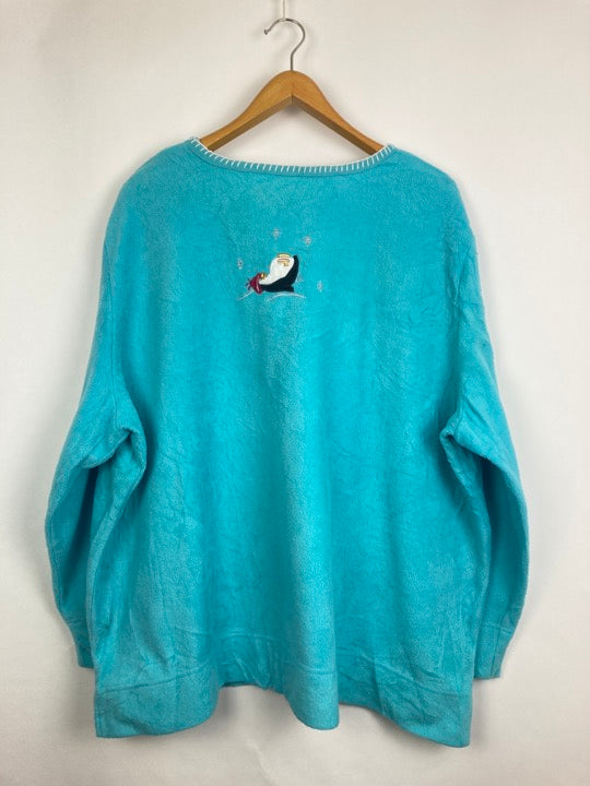 „Pinguine“ Fleece Pullover (XL)