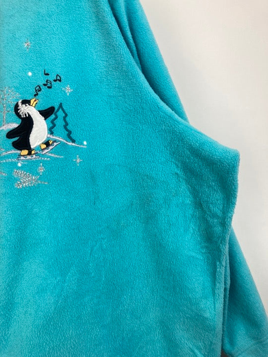 „Pinguine“ Fleece Pullover (XL)