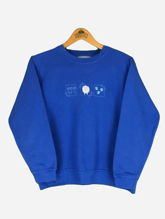 Flower Sheep Embroidery Sweater (S)