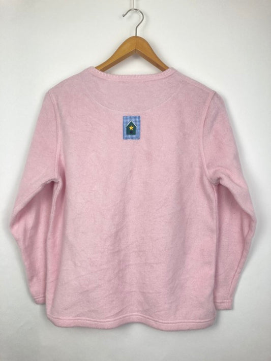 „Schneekatze“ Fleece Sweater (S)