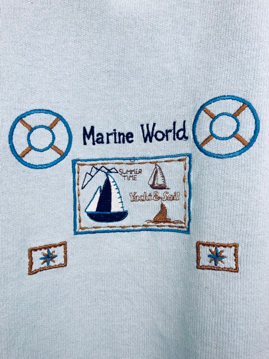 „Marine World“ Halfzip Sweater (M)